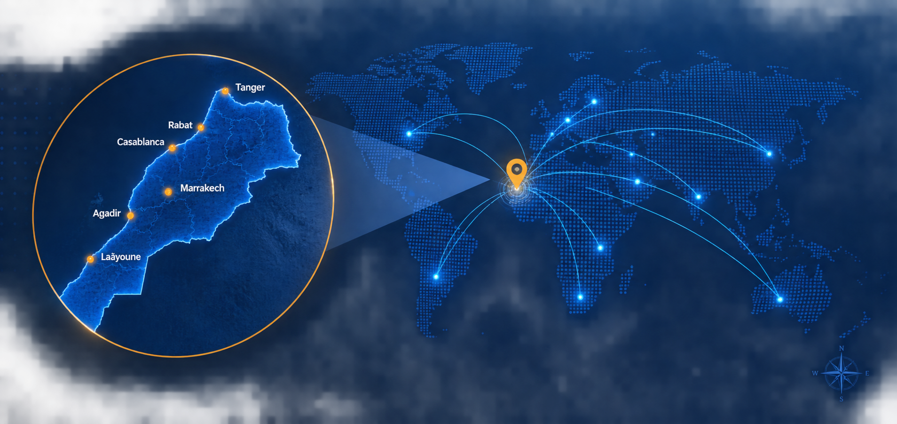 Couverture des services HQT TRANS au Maroc